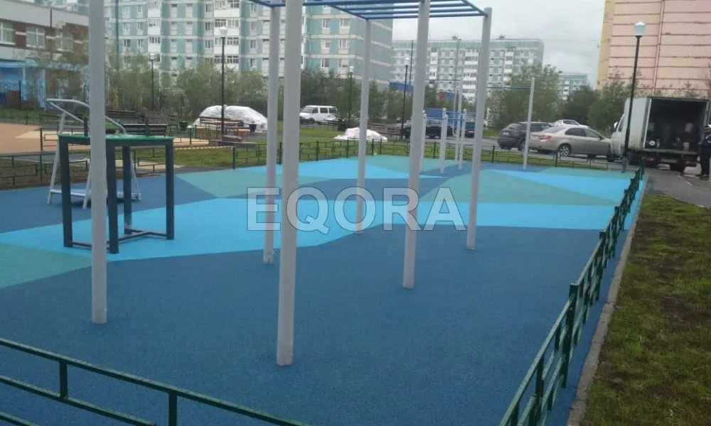 Как рассчитать необходимое количество материала при укладке резиновой крошки в Березовском?